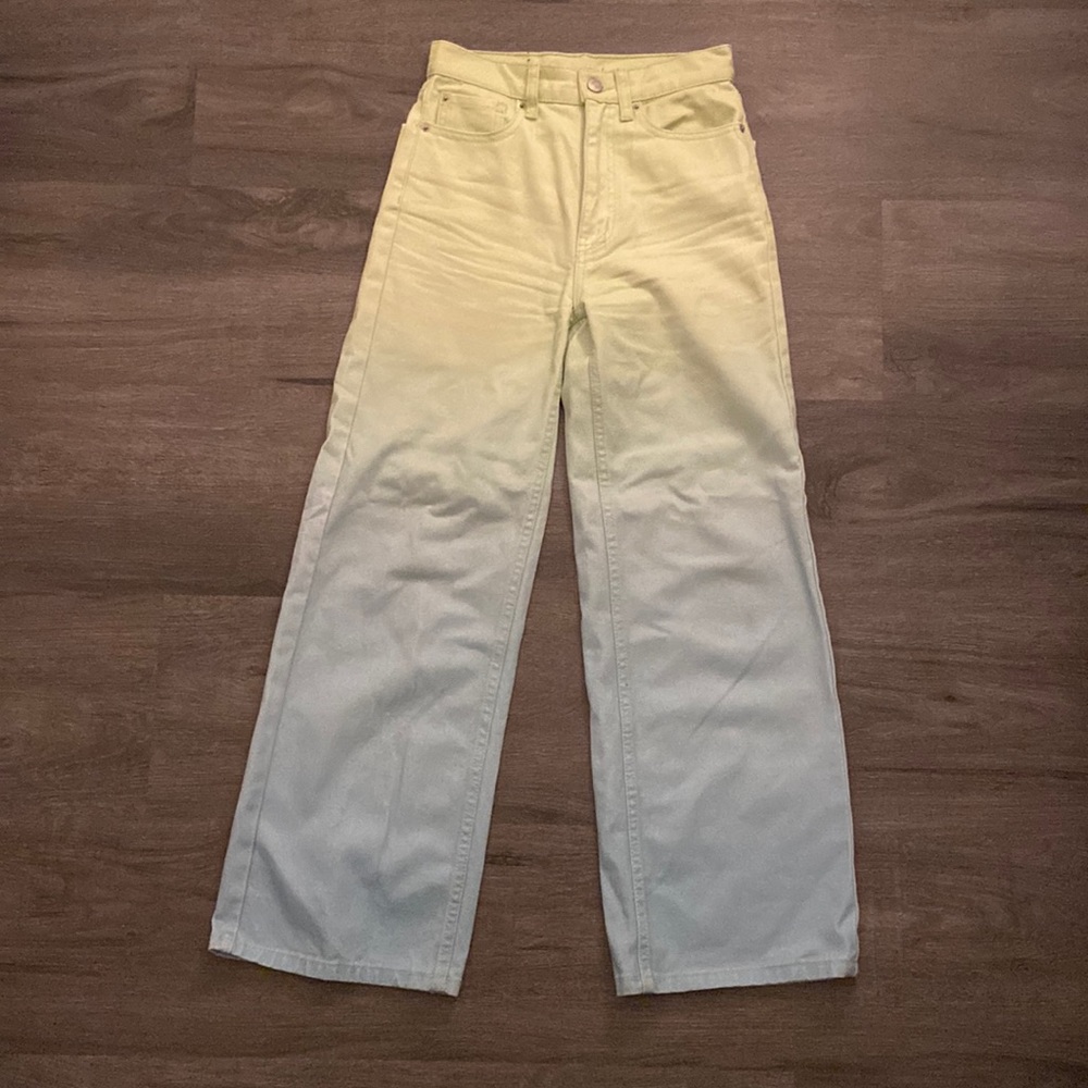 Urban outfitters high wide fade jeans
